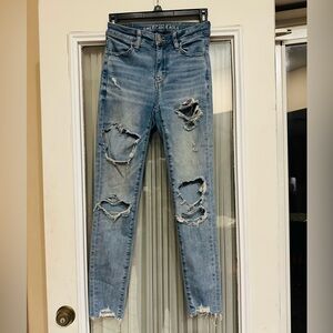 AE Next Level Ripped High-Waisted Jegging